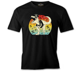 Pirate Dinosaur with Pi Background Black Men's Tshirt