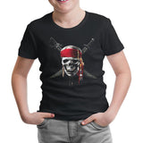 Pirates of Caribbean Skull Black Kids Tshirt