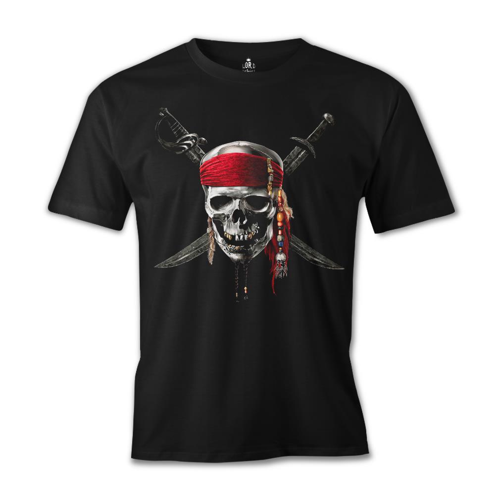 Pirates of Caribbean Kurukafa Siyah Erkek Tshirt