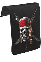 Pirates of Caribbean Kurukafa Unisex Siyah Tak-Çıkar Postacı Çanta Kapağı CK-160