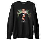 Pitbull  Siyah Erkek Kalın Sweatshirt