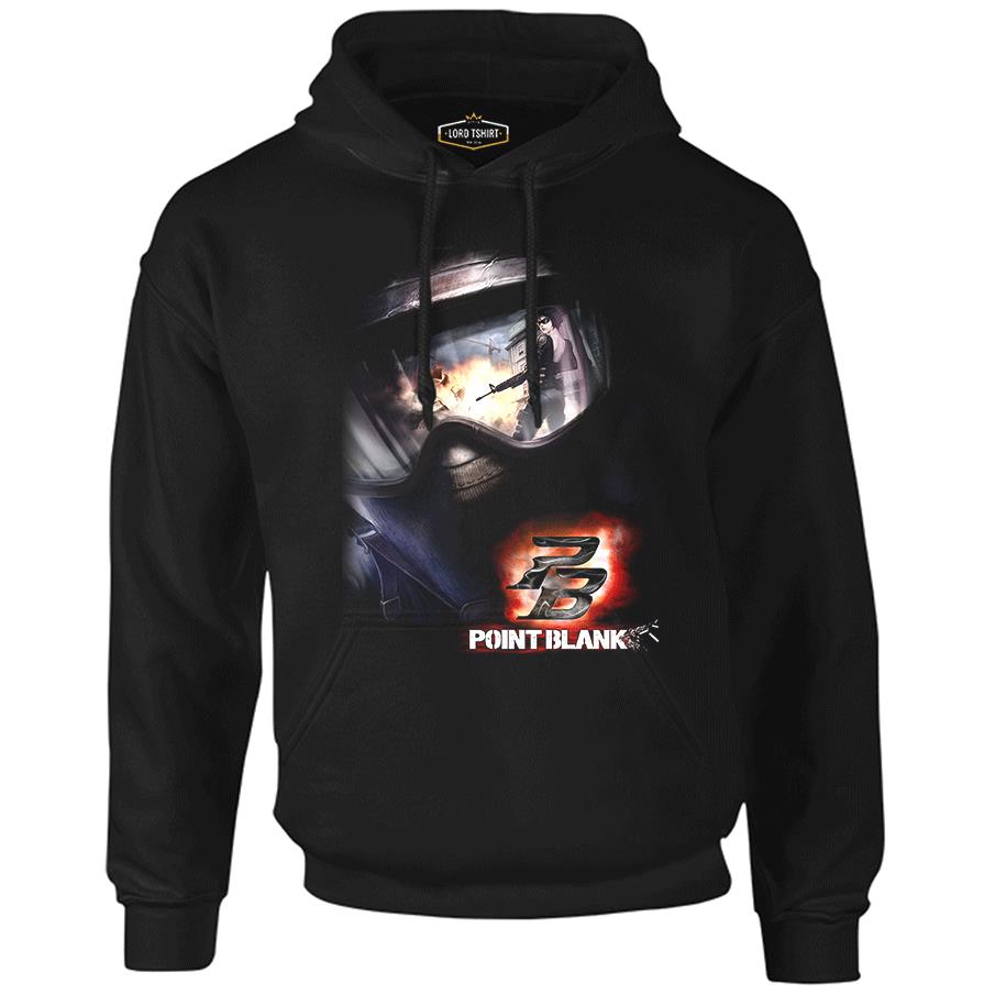 Point Blank Black Men's Zipperless Hoodie