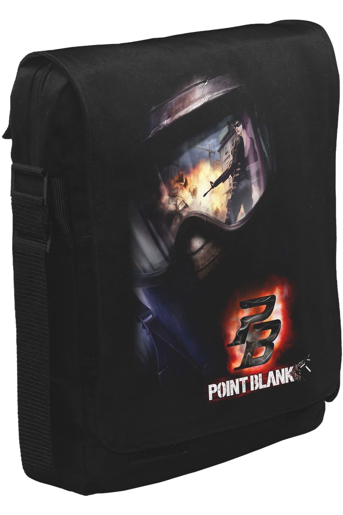 Point Blank Unisex Siyah Postacı Çanta