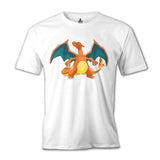Pokemon - Charizard Beyaz Erkek Tshirt