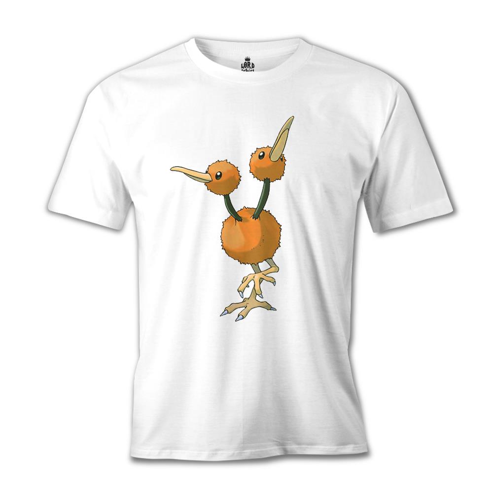 Pokemon - Doduo Beyaz Erkek Tshirt (FIRSAT ÜRÜNÜ)