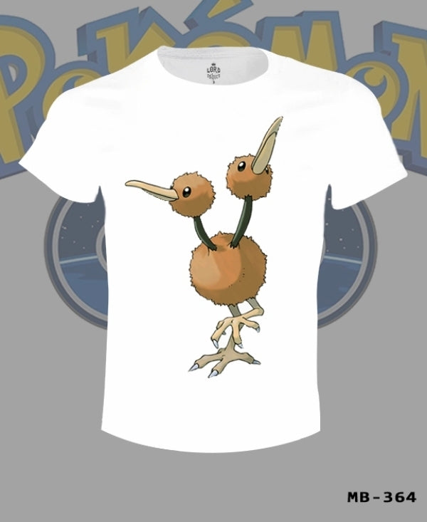 Pokemon - Doduo Beyaz Erkek Tshirt (FIRSAT ÜRÜNÜ)