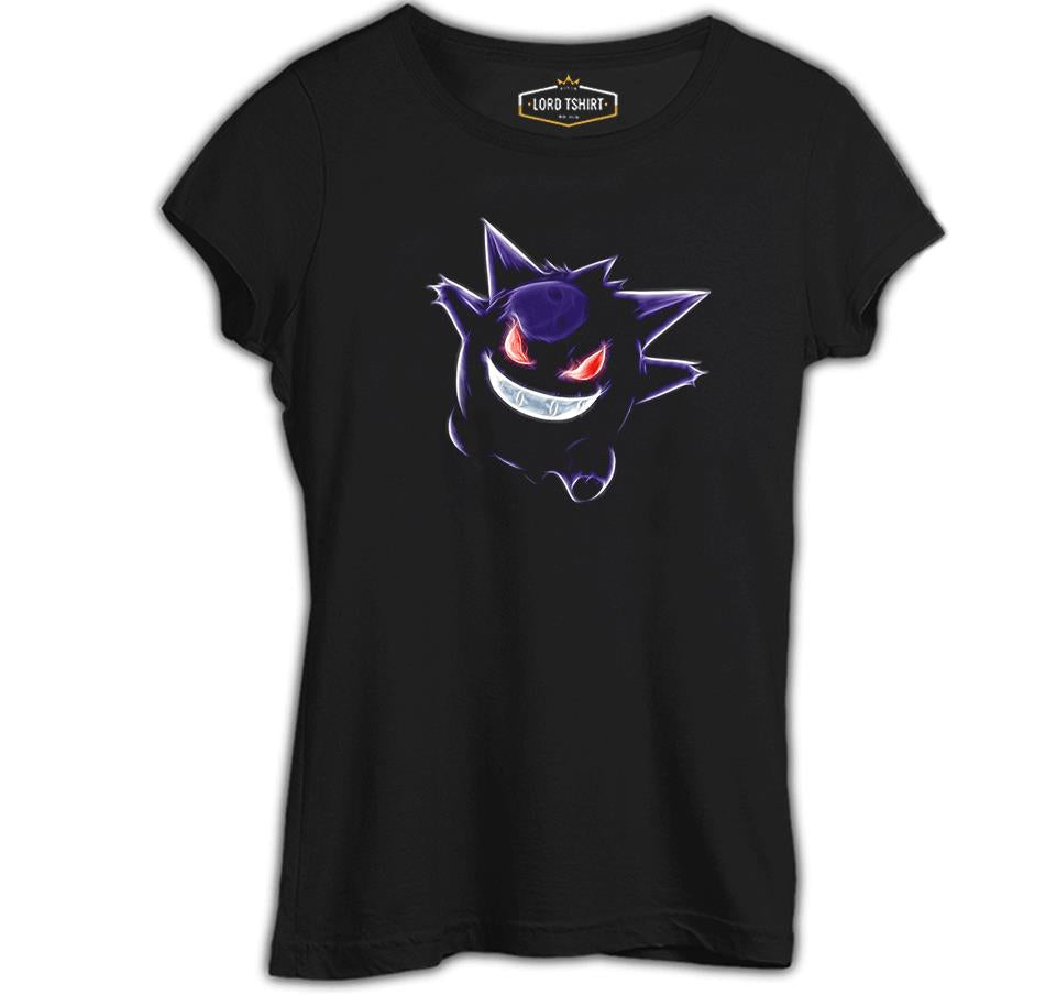 Pokemon Go - Gengar Siyah Bayan Tshirt