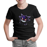 Pokemon Go - Gengar Siyah Çocuk Tshirt