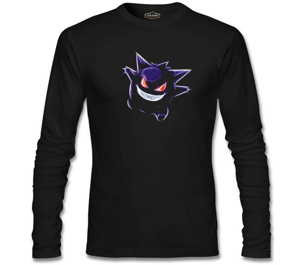 Pokemon Go - Gengar Siyah Erkek Sweatshirt