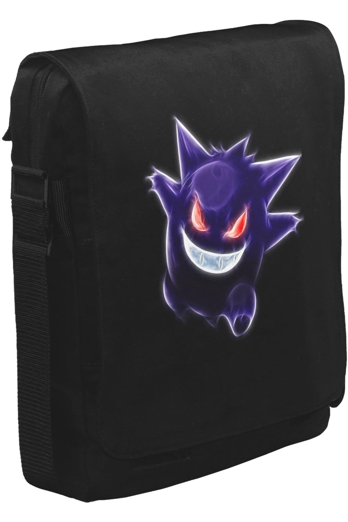 Pokemon Go - Gengar Unisex Siyah Postacı Çanta