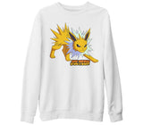 Pokemon Go - Jolteon Beyaz Kalın Sweatshirt