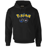 Pokemon Go - Logo Siyah Erkek Fermuarsız Kapşonlu