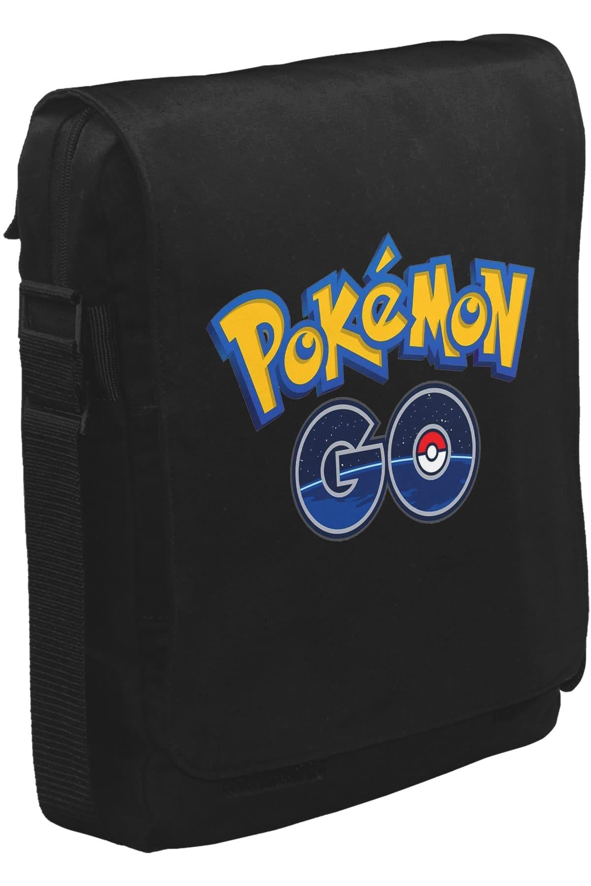 Pokemon Go - Logo Unisex Siyah Postacı Çanta