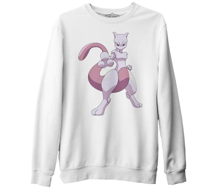 Pokemon Go - Mewtwo White Thick Sweatshirt