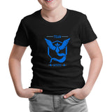 Pokemon Go - Team Mystic Siyah Çocuk Tshirt