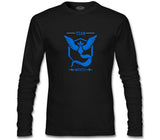 Pokemon Go - Team Mystic Siyah Erkek Sweatshirt