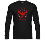 Pokemon Go - Team Valor Siyah Erkek Sweatshirt