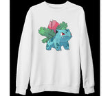 Pokemon - Ivysaur White Thick Sweatshirt