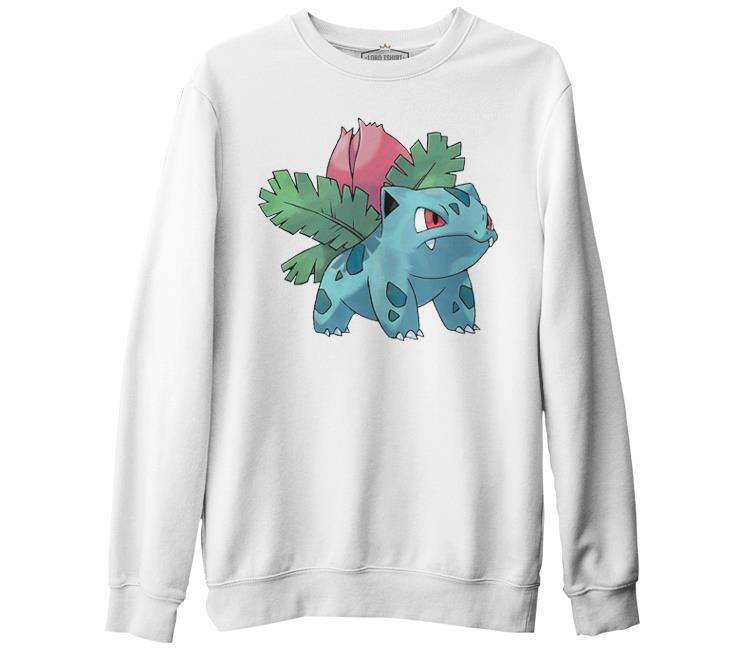 Pokemon - Ivysaur White Thick Sweatshirt