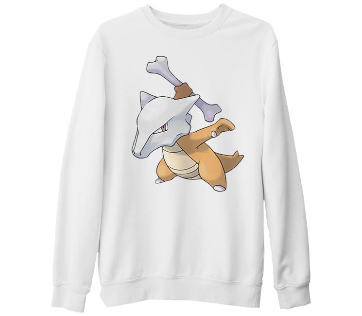 Pokemon - Marowak White Thick Sweatshirt