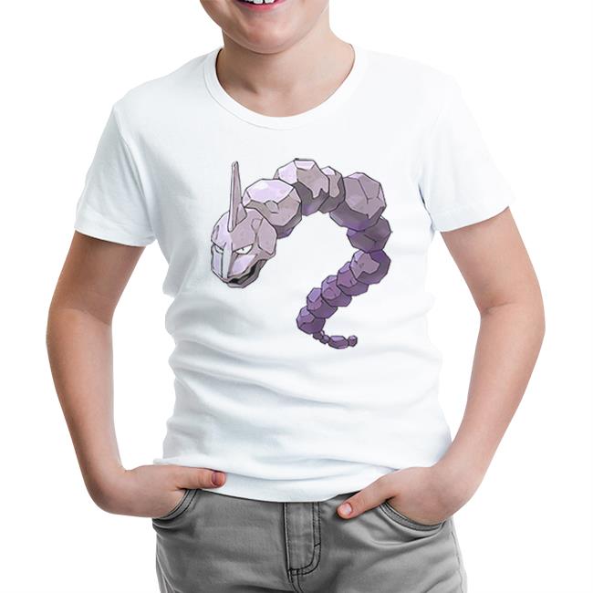 Pokemon - Onix Beyaz Çocuk Tshirt