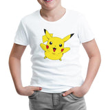 Pokemon - Pikachu Beyaz Çocuk Tshirt