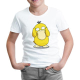 Pokemon - Psyduck Beyaz Çocuk Tshirt