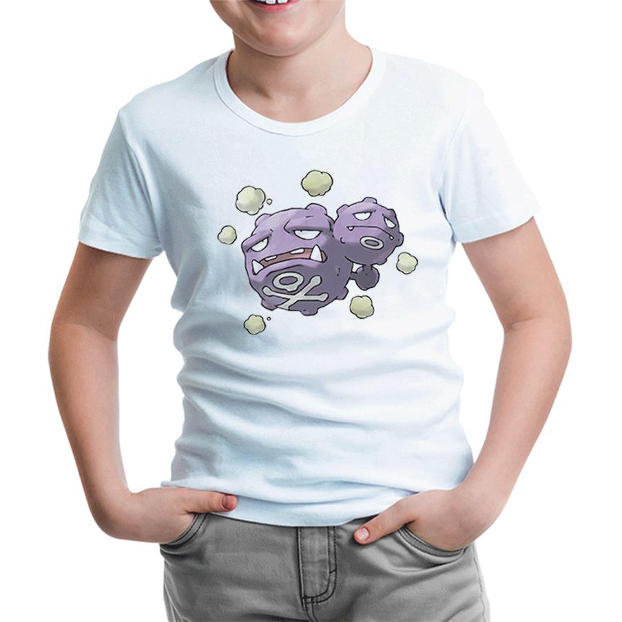 Pokemon - Weezing Beyaz Çocuk Tshirt