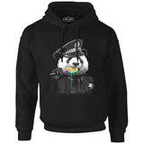 Police Panda Black Men's Zipperless Hoodie