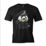 Police Panda Siyah Erkek Tshirt