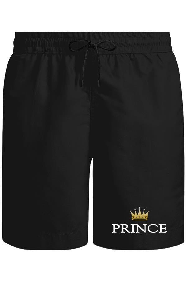 Prince Unisex Siyah Şort