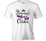 Princesses Born in October White Men's T-Shirt 