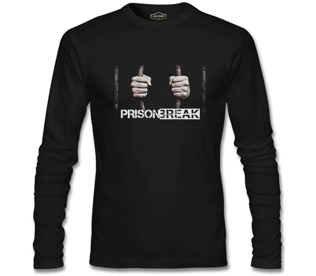 Prison Break - Behind the Bars Siyah Erkek Sweatshirt