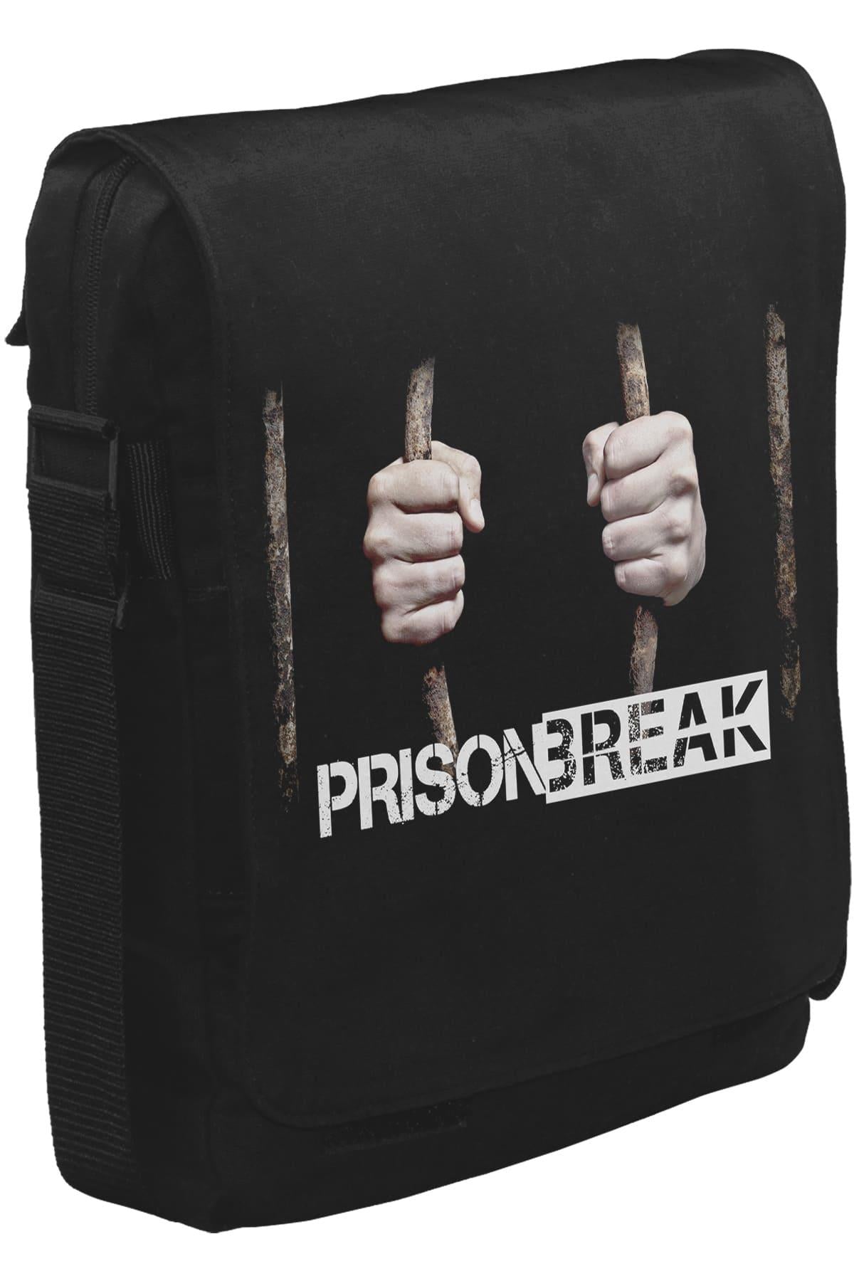 Prison Break - Behind the Bars Unisex Siyah Postacı Çanta