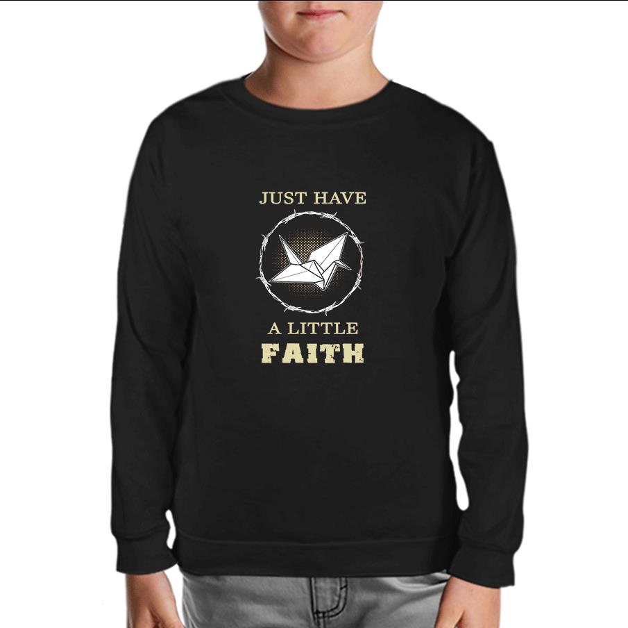 Prison Break - Little Faith Black Kids Sweatshirt