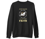 Prison Break - Little Faith Siyah Erkek Kalın Sweatshirt
