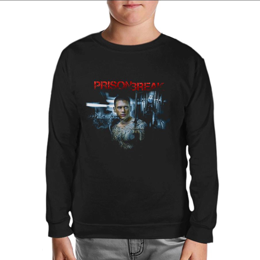 Prison Break - Night Break Black Kids Sweatshirt