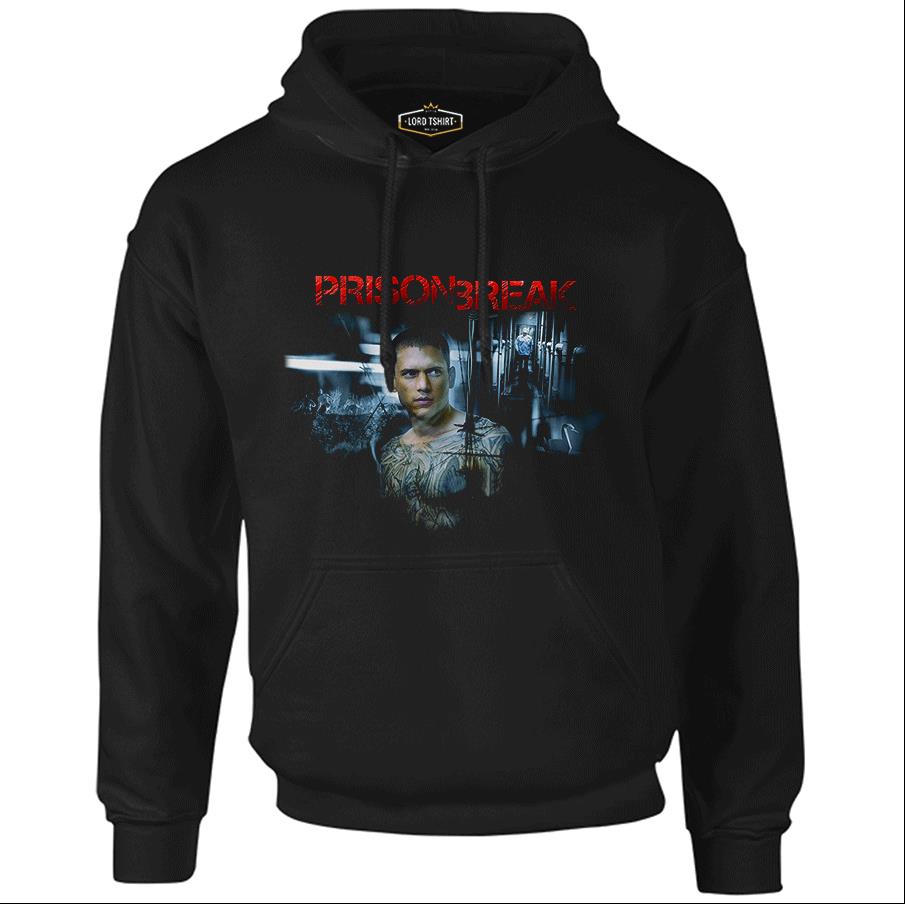 Prison Break - Night Break Black Men's Zipperless Hoodie
