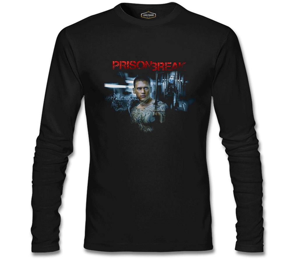 Prison Break - Night Break Siyah Erkek Sweatshirt
