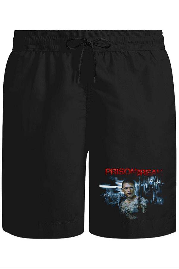 Prison Break - Night Break Unisex Siyah Şort