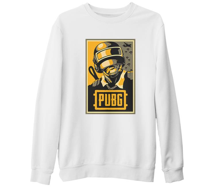 PUBG - Hope Beyaz Kalın Sweatshirt