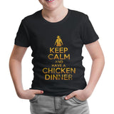 PUBG - Keep Calm Siyah Çocuk Tshirt