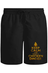 PUBG - Keep Calm Unisex Siyah Şort
