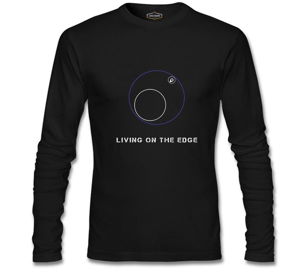 PUBG - Living on the Edge Black Men's Sweatshirt