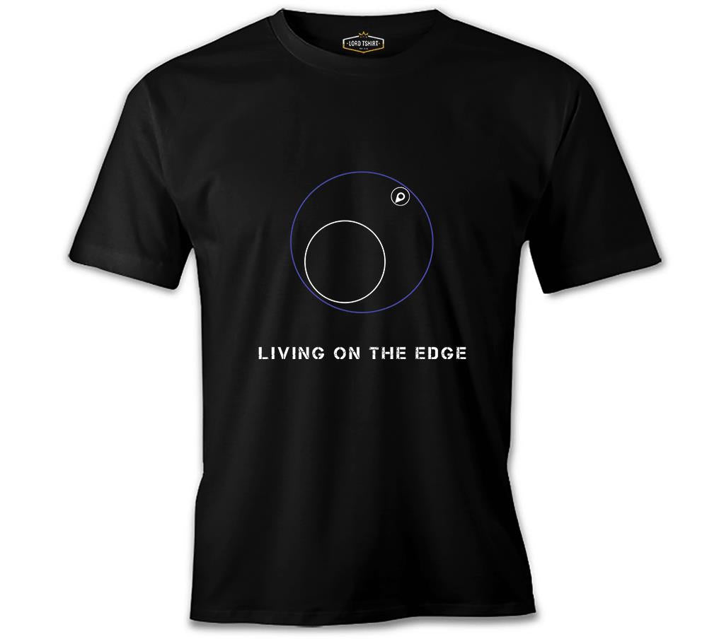 PUBG - Living on the Edge Black Men's Tshirt