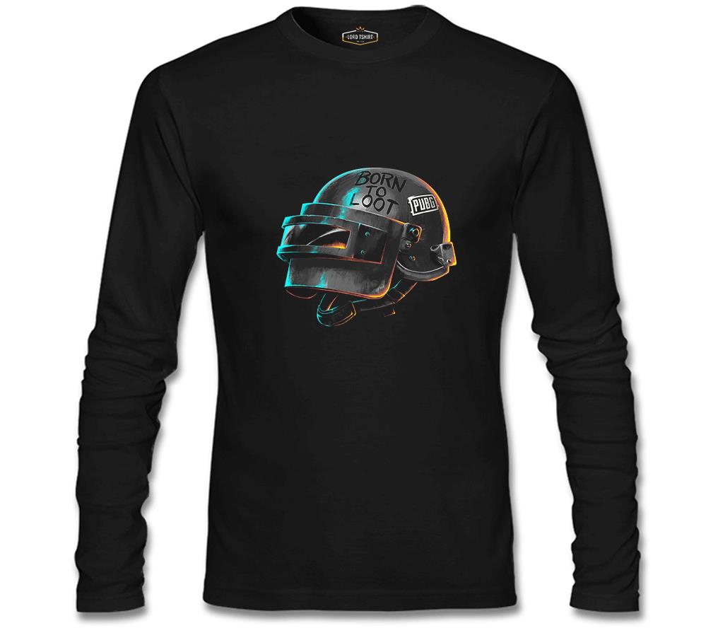 PUBG - Loot Siyah Erkek Sweatshirt