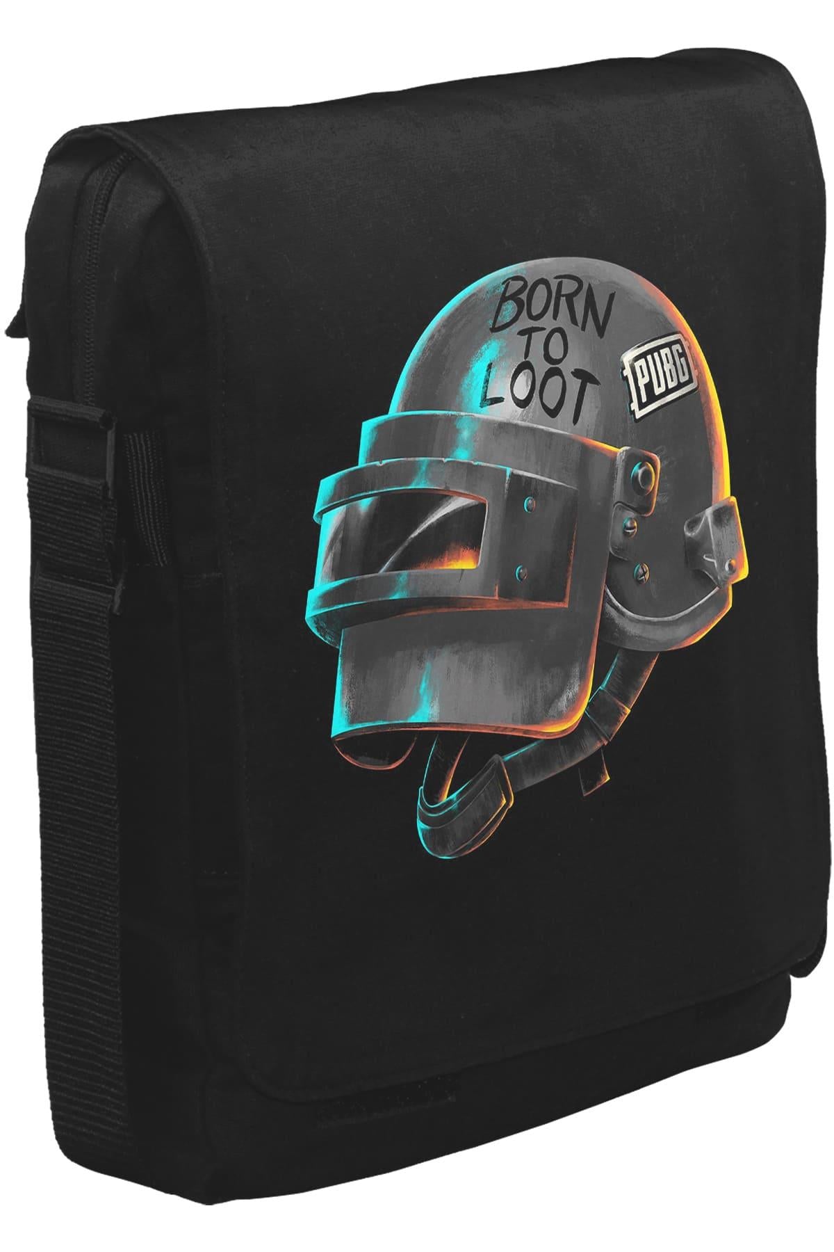 PUBG - Loot Unisex Siyah Postacı Çanta
