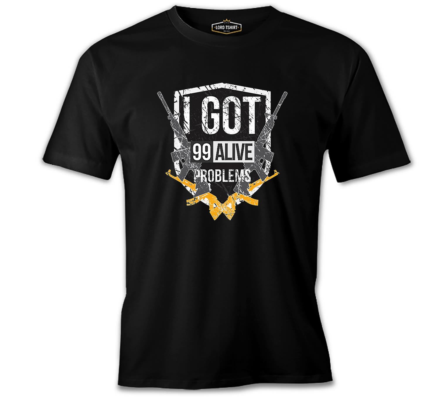 PUBG - Problems Siyah Erkek Tshirt