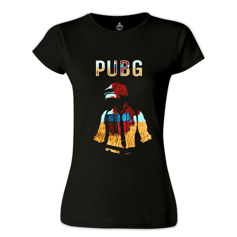 PUBG - Red Storm Siyah Kadın Tshirt