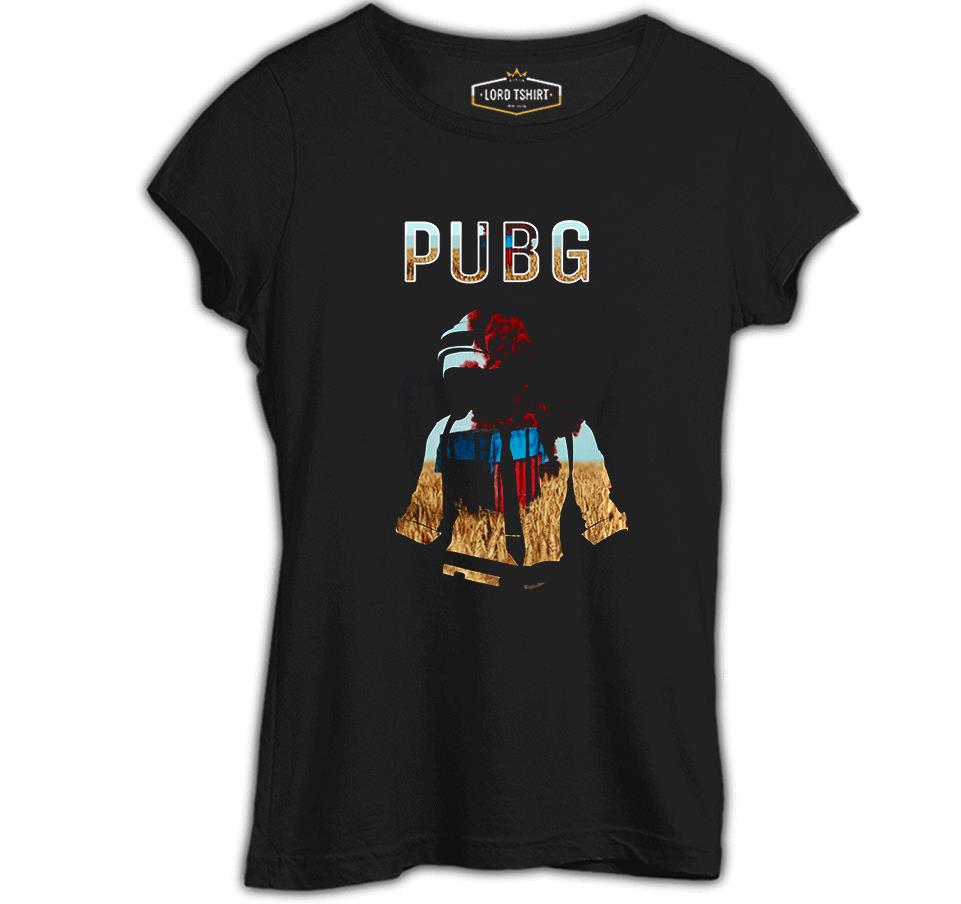 PUBG - Red Storm Siyah Kadın Tshirt